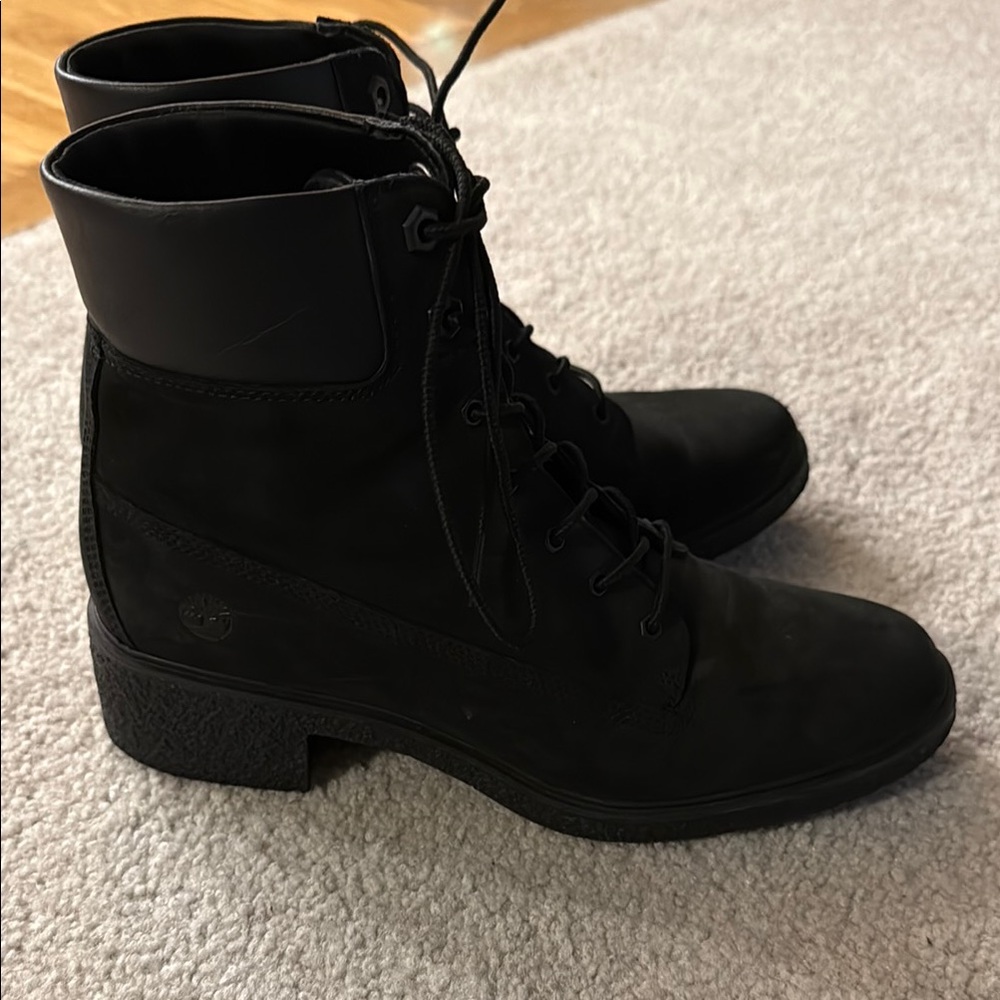 Timberland Women's Black Combat Boots